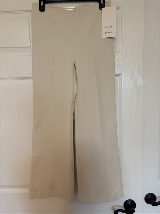 lululemon athletica Pants - lululemon athletica Women's Cream High-Rise Wide-Leg Pants